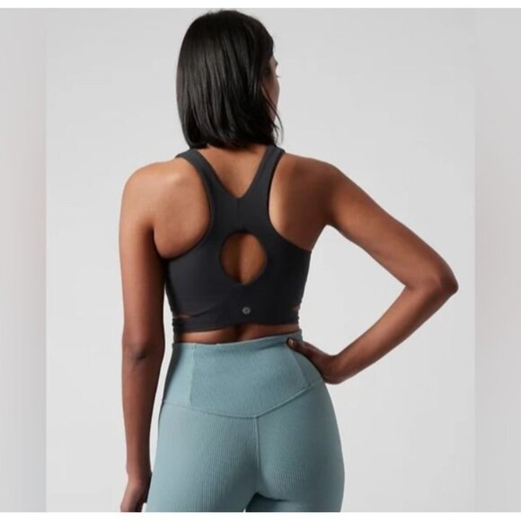 Athleta conscious crop cut out bra size M - Picture 2 of 8